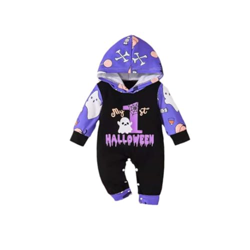 JVHYANFUL Kinder Halloween Kürbis Kostüm Kapuzenanzug mit Fußstulpen - Langarm Overall & Gestreifte Strumpfhose, Karnevalskostüm Pumpkin Strampler für Babys Mädchen Jungen Partys und Herbstfest JVHYANFUL Kinder Halloween Kürbis Kostüm Kapuzenanzug mit Fußstulpen - Langarm Overall & Gestreifte Strumpfhose, Karnevalskostüm Pumpkin Strampler für Babys Mädchen Jungen Partys und Herbstfest von JVHYANFUL