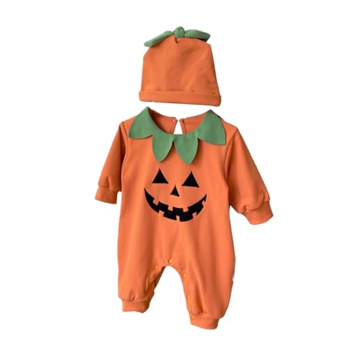 Neugeborene Baby Mädchen Kleidung Set Unisex Kürbis Halloween Kostüm Kinder Reißverschluss Fleece Langarm Strampler Jumpsuit mit Kapuze Streifen Strumpfhose 2 Stück Karneval Cosplay 0-24 Monate Neugeborene Baby Mädchen Kleidung Set Unisex Kürbis Halloween Kostüm Kinder Reißverschluss Fleece Langarm Strampler Jumpsuit mit Kapuze Streifen Strumpfhose 2 Stück Karneval Cosplay 0-24 Monate von JVHYANFUL