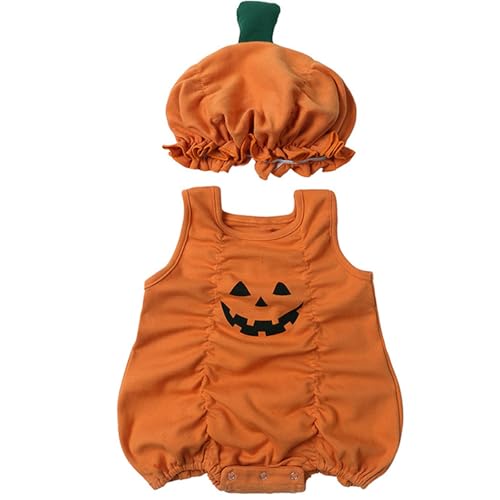Neugeborene Baby Mädchen Kleidung Set Unisex Kürbis Halloween Kostüm Kinder Reißverschluss Fleece Langarm Strampler Jumpsuit mit Kapuze Streifen Strumpfhose 2 Stück Karneval Cosplay 0-24 Monate Neugeborene Baby Mädchen Kleidung Set Unisex Kürbis Halloween Kostüm Kinder Reißverschluss Fleece Langarm Strampler Jumpsuit mit Kapuze Streifen Strumpfhose 2 Stück Karneval Cosplay 0-24 Monate von JVHYANFUL