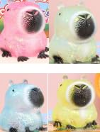 2Stück Capybara Squeeze Toy Kugelfische Kneten Niedliches Capybara Zappelspielzeug Capybara Stressabbau Squeeze Toys Sensibles Quetschspielzeug Capybara Anti-Stress-Spielzeug für Erwachsene und Kinder von JWKLYZH