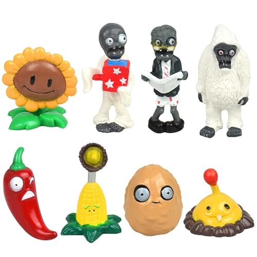 8Pcs Zombies Cupcake Figures Plants Vs Zombies Spielzeug Plants Vs Zombies Figuren Cake Toppers Auto Ornament Geburtstags Party Dekoration Figuren Kuchen Topper Dekoration Figuren Für Kinder von JWKLYZH