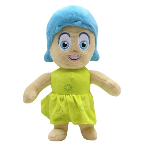 JWKLYZH Prinzessin Plüschtier,Inside Plüschtier,25 cm Spielzeug Inside Plüsch Kuscheltier,Inside Joy Plüsch Spielzeug als Mädchen Jungen Urlaub Geschenke und als Zimmer Dekoration von JWKLYZH