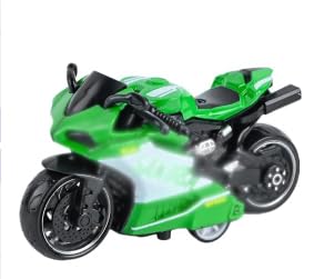 Motorrad Spielzeug Auto,Motorrad Spielzeug Legierung Motorrad Ornament Simulation Motorrad Modell Legierung Motorrad Spielzeug Kinder Spielzeug Auto Geschenk, Kinder dekorative Geschenk - Grün von JWKLYZH