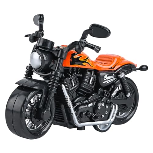 Motorrad Spielzeug Auto,Motorrad Spielzeug Legierung Motorrad Ornament Simulation Motorrad Modell Legierung Motorrad Spielzeug Kinder Spielzeug Auto Geschenk, Kinder dekorative Geschenk - Orange von JWKLYZH