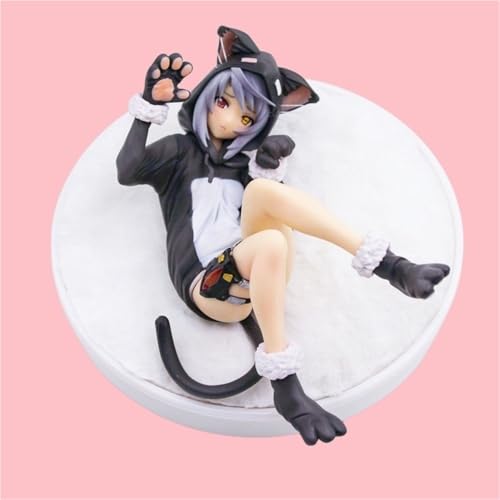 JWQWBRNL Ecchi-Figur, Hentai-Figur, NSFW, Anime-Mädchen-Figur, süße Puppe, Dekor, Modell, Cartoon, Anime-Mädchen-Sammlung, 21 cm(Black) von JWQWBRNL