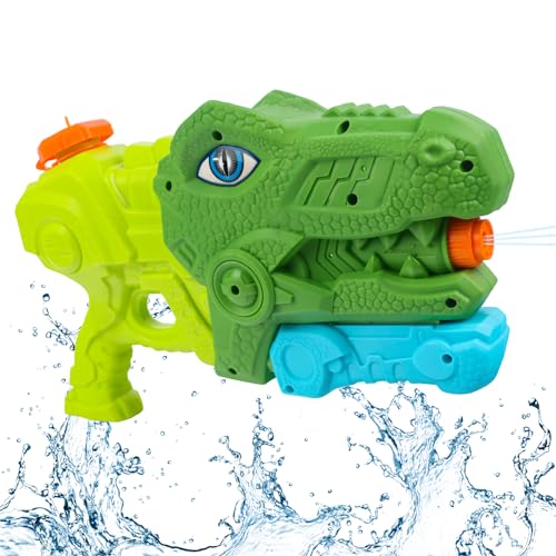 JWTRSVTY Dinosaurier Wasserpistole Für Kinder, Wasserpistole Großer Reichweite, Pool Wasserspritzpistolen, Wasserpistole Spielzeug Kinder Und Erwachsene, Für Strand Sommer Wassersport von JWTRSVTY