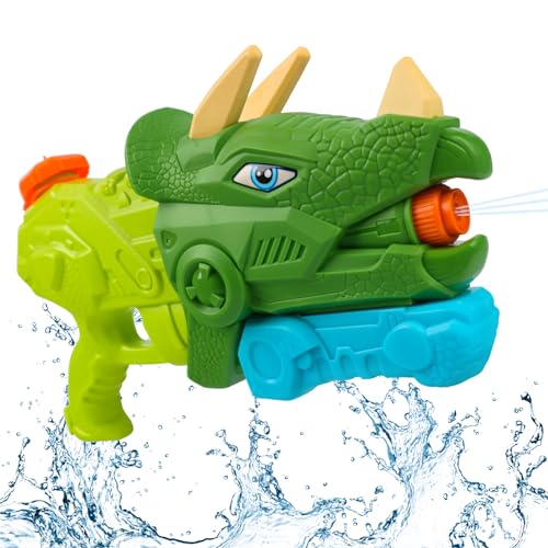 JWTRSVTY Dinosaurier Wasserpistole Für Kinder, Wasserpistole Großer Reichweite, Pool Wasserspritzpistolen, Wasserpistole Spielzeug Kinder Und Erwachsene, Für Strand Sommer Wassersport von JWTRSVTY