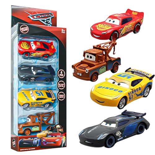 JWTRSVTY Car Spielzeugauto Set, 4PCS Mini Spielzeugautos, Metall Auto Spielzeug, Spielzeugauto für Kinder, Kinder ab 3 Jahren von JWTRSVTY