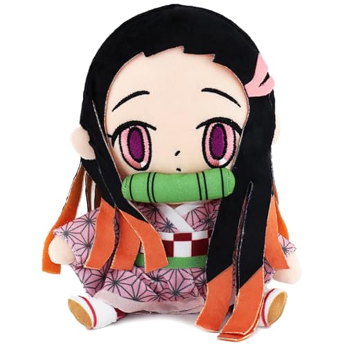 JXBBAAC Deemonslayer Plüschtier, 20cm Anime Plüschtier, Neezuko Plüsch Spielzeug, Anime Charakter Plüschfigur, Weiche Süße Stoffpuppe, Sammelbares Stofftier, Ideal für Anime Fans von JXBBAAC