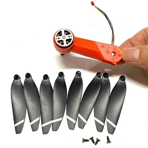 JYARZ L900 Pro Drone L900PRO RC Drone Ersatzteile, Propeller Maple Leaf Arm Motor (Color : Orange Front arm B) von JYARZ