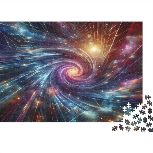 1000 Stück Hyperspace Adeo Puzzle für Erwachsene und Kinder, kreatives rechteckiges Puzzle, Holzpuzzle, lustiges Lernspielzeug, 1000 Stück (75 x 50 cm) von JYJLRJ