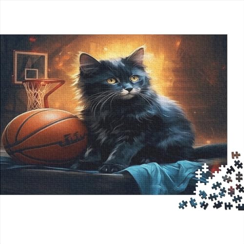 1000 Teile Puzzle Tiere Katze für Erwachsene Kinder Holzpuzzle Lernspielzeug 1000 Teile (75x50cm) von JYJLRJ