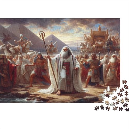 1000-teiliges Puzzle für Erwachsene, Exodus-Geschenke, kreative rechteckige Puzzles, Holzpuzzle 1000 Teile (75 x 50 cm) von JYJLRJ