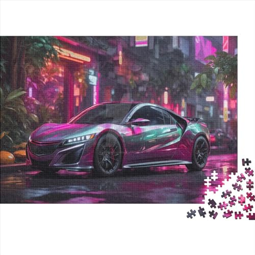 Bunte Supercars-Puzzles, 1000 Teile, für Erwachsene, Puzzle, Lernspiele, 1000 Teile (75 x 50 cm) von JYJLRJ