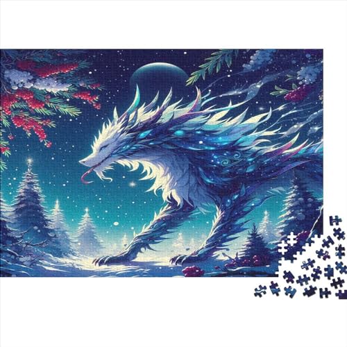 Shard Beast Puzzles, 500 Teile, kreatives rechteckiges großes Familienpuzzlespiel, Kunstwerk für Erwachsene, 500 Teile (52 x 38 cm) von JYJLRJ