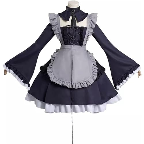 JYMTYCWG Women's My Dress Up Darling Marin Kitagawa Cosplay Costume Anime Kuroe Shizuku Maid Dress Outfit Full Set Japanese Schoolgirl JK Uniform Halloween Party Dress Up with Wig von JYMTYCWG