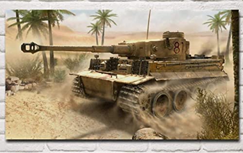 JYSHC 1000 Stück Puzzle Militär Panzer Wüste Schlachtfeld Poster Erwachsene Kinder Holzspielzeug Lernspiel Zf443Ds von JYSHC