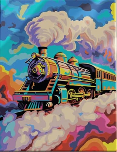 JYSHC Colour Train Puzzle - 1000 Teile Holzpuzzle - Adult Family Puzzle Challenge Game Zq102Kw von JYSHC