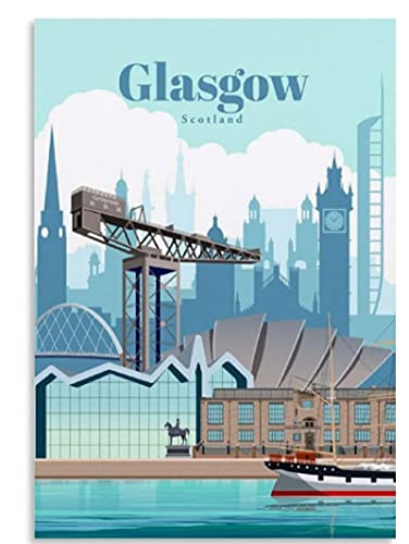 JYSHC Holzpuzzle 1000 Stück Glasgow Retro Reise Puzzles Lernspielzeug Für Erwachsene Geburtstagsgeschenk Zf004Ds von JYSHC