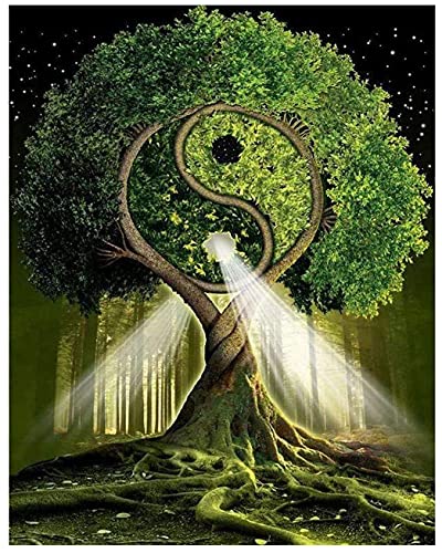 JYSHC Holzpuzzle 1000 Stück Yin Yang Baum Puzzles Lernspielzeug Für Erwachsene Geburtstagsgeschenk Ty226Xz von JYSHC