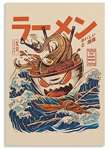 JYSHC Puzzle 1000 Teile Große Ramen Off Kanagawa Poster Holz Spielzeug Für Erwachsene Dekompressionsspiel Fe929Jw von JYSHC