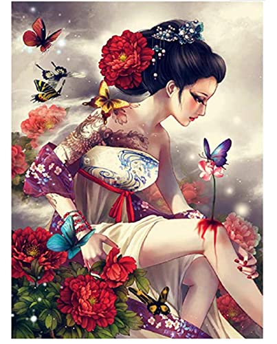 JYSHC Puzzle 1000 Teile Japan Frau Geisha Kimono Sakura Poster Holz Spielzeug Für Erwachsene Dekompressionsspiel Fx66Nj von JYSHC