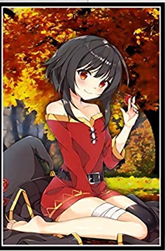 JYSHC Puzzle 1000 Teile Konosuba Megumin Nettes Mädchen Japan Anime Poster Holz Kinderspielzeug Dekompressionsspiel Fe850Jw von JYSHC