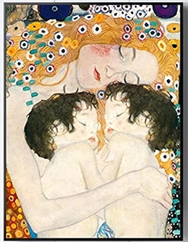 JYSHC Puzzle 1000 Teile Mutter Liebe Zwillinge Baby Gustav Klimt Replica Poster Holz Erwachsene Spielzeug Dekompressionsspiel Gt04Cx von JYSHC