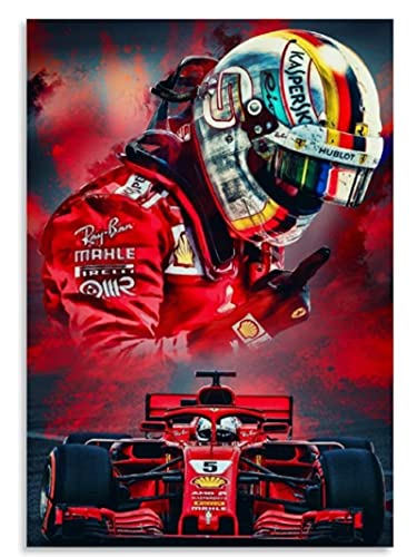 JYSHC Sebastian Vettel F1 Rennfahrer Poster Holz Puzzle 1000 Teile Spielzeug Für Erwachsene Dekompressionsspiel Zf410Ds von JYSHC