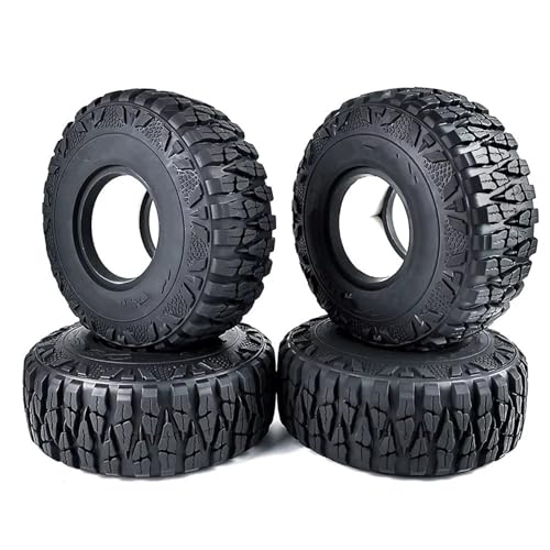 JYYTERD Kompatibel Mit SCX6 1/6 RC Car Crawler Rad Reifen Durchmesser Breite Teil RC Auto Zubehör Ersatzteile RC Teil Schwarz RC Auto Reifen(B2) von JYYTERD