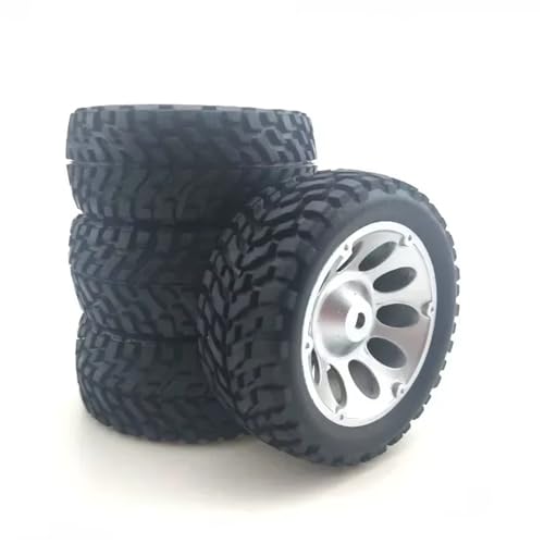 JYYTERD Kompatibel Mit Wltoys 144001 Für MN99S Für MN90 Für MN86 RC Auto 4 Stück RC Autos Upgrade Teil Räder Off Road Für Buggy Reifen Rad RC Auto Reifen(B) von JYYTERD