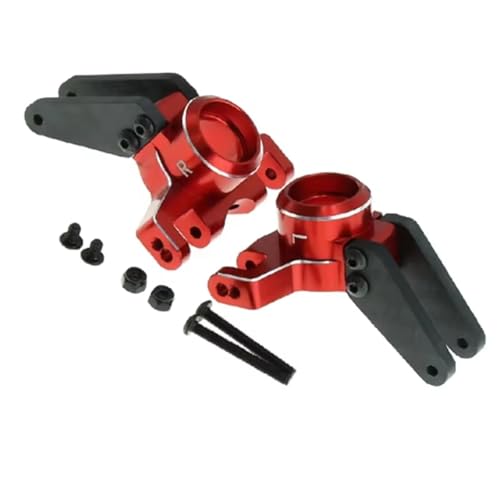 JYYTERD RC Auto Upgrade-Teile Kompatibel Mit Arrma Für Kraton Für Outcast Für Mojave 1/10 1/8 RC Auto Upgrade Teile Zubehör Hinten Lenkung Tassen(Red) von JYYTERD