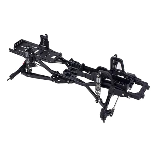 JYYTERD RC Auto Upgrade-Teile Kompatibel Mit Axial Für SCX10 I II 90046 90047 2WD Pre-Runner Achse Upgrade Teil Aluminium Suspension Conversion Kit Für 1/10 RC Crawler(Black) von JYYTERD