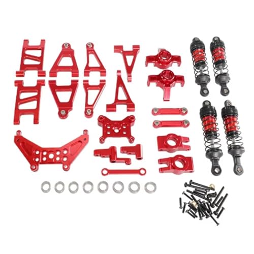 JYYTERD RC Auto Upgrade-Teile Kompatibel Mit MJX 14301 14302 14303 1/14 RC Auto Querlenker Lenkbecher Stoßdämpfer Lenkung Embly Shock Tower Set von JYYTERD