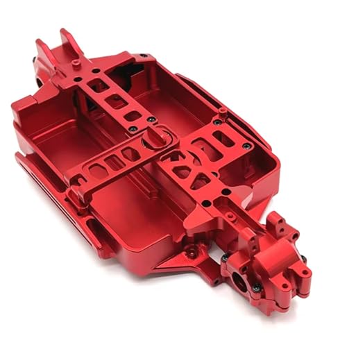 JYYTERD RC Auto Upgrade-Teile Kompatibel Mit MJX 16207 16208 16209 16210 H16 M162 1/16 RC Autoteile. Metall Verbessert Für Chassis Vorne Und Hinten Waveboxen(Red) von JYYTERD