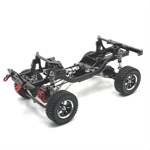 JYYTERD RC Auto Upgrade-Teile Kompatibel Mit MN Für MN128 Für MN86 G500 1/12 RC Autoteile Metall Upgrade Zubehör Modifizierter Rahmen(Black) von JYYTERD