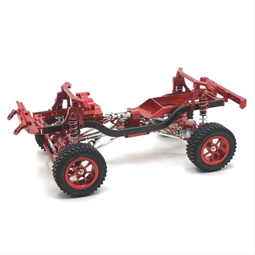 JYYTERD RC Auto Upgrade-Teile Kompatibel Mit MN Für MN128 Für MN86 G500 1/12 RC Autoteile Metall Upgrade Zubehör Modifizierter Rahmen(Red) von JYYTERD