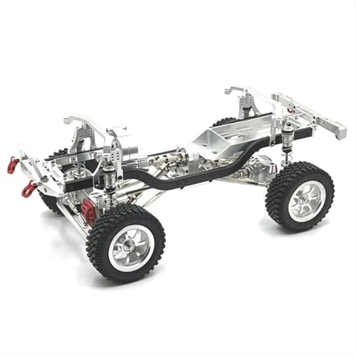 JYYTERD RC Auto Upgrade-Teile Kompatibel Mit MN Für MN128 Für MN86 G500 1/12 RC Autoteile Metall Upgrade Zubehör Modifizierter Rahmen(Silver) von JYYTERD