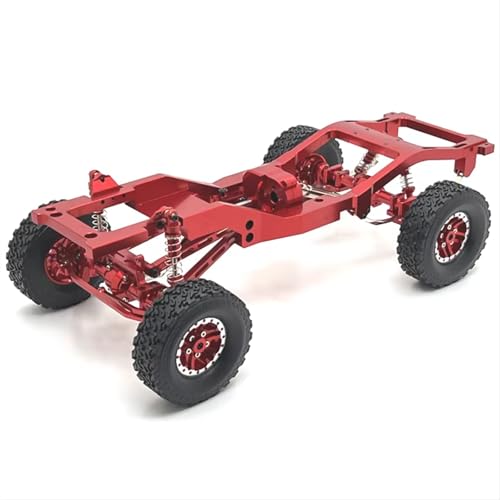 JYYTERD RC Auto Upgrade-Teile Kompatibel Mit MN Für MN82 LC79 1/12 RC Auto Teile Zubehör Metall Upgrade Geändert Tür Brücke Rahmen Für Chassis(Red) von JYYTERD