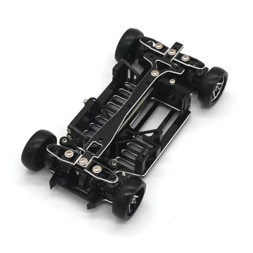 JYYTERD RC Auto Upgrade-Teile Kompatibel Mit Mini-q Q8 1/28 Fernbedienung Auto Rahmen Metall Upgrade Zubehör Drift Für Racing DIY Montage Rahmen(Black) von JYYTERD