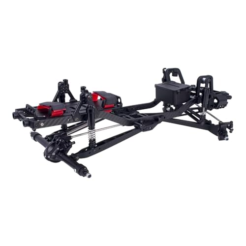 JYYTERD RC Auto Upgrade-Teile Kompatibel Mit SCX10 II III Für Pro Für Capra Für TRX4 Für Twin Für I-Beam 2WD Upgrade DIY Teile Für Chassis Kit 1/10 RC Crawler Auto(Black) von JYYTERD