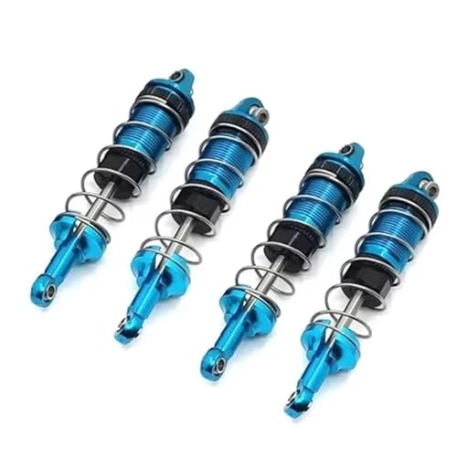 JYYTERD RC Auto Upgrade-Teile Kompatibel Mit SCY 16101 16102 16103 1/16 RC Auto Upgrades Teile Zubehör Metall Stoßdämpfer Dämpfer Lenkung Montagehalterungen(Blue,Shock Absorber) von JYYTERD