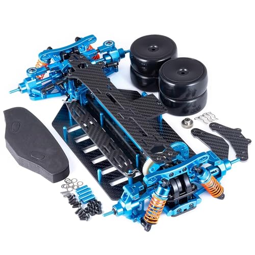 JYYTERD RC Auto Upgrade-Teile Kompatibel Mit TT-02 DIY Aufgerüsteten Teilen 1 Satz Metall Zusammengebaut Für Chassis-Rahmensatz Mit Radreifen 1/10 RC Crawler Car(B 1 Set) von JYYTERD