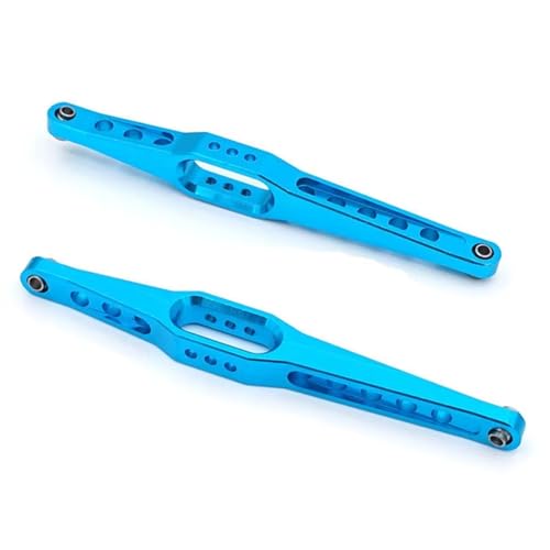 JYYTERD RC Auto Upgrade-Teile Kompatibel Mit Wltoys 12423 12427 12428 12429 Aluminiumlegierung Unterstützung Hinterarm Fernbedienung Auto Upgrade Teile Zubehör(Blue) von JYYTERD