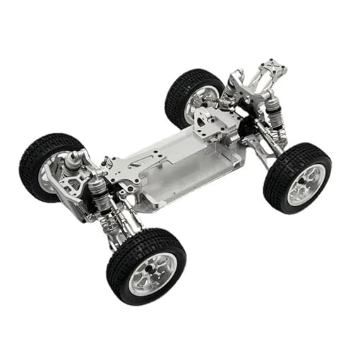 JYYTERD RC Auto Upgrade-Teile Kompatibel mit WLtoys 144010 144001 144002 1/14 RC Autoteile Zubehör Upgrade Metall modifizierter Rahmen(Silver) von JYYTERD