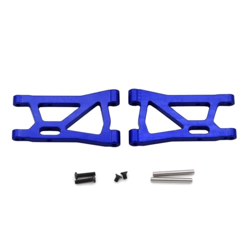 JYYTERD RC Auto Zubehör Für Buggy Für Remo Für Hobby Für Smax 1631 1635 1651 1655 1/16 RC Auto Metall Upgrade Teile Für Schaukel Arm Achse Montieren C Basis Lenkung Gruppe Tasse(Blue,Swinging arm) von JYYTERD