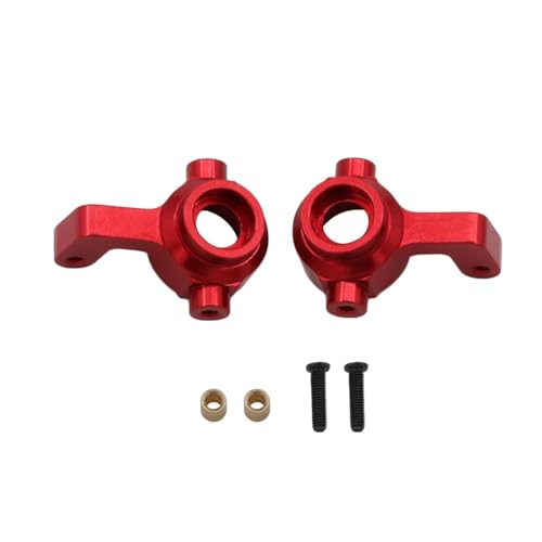 JYYTERD RC Auto Zubehör Für Buggy Für Remo Für Hobby Für Smax 1631 1635 1651 1655 1/16 RC Auto Metall Upgrade Teile Für Schaukel Arm Achse Montieren C Basis Lenkung Gruppe Tasse(Red,Steering Cup) von JYYTERD