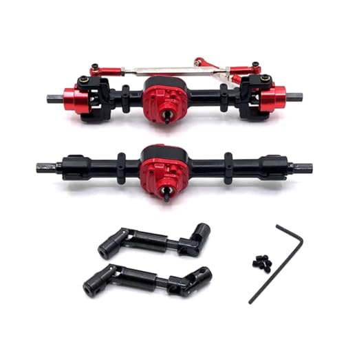 JYYTERD RC Auto Zubehör Für MN Für 1/12 D90 D91 D96 Für MN98 99S Metall Antriebswelle Vorder- Und Hinterachse Stahl Zahn Montage RC Auto Upgrade Teile Zubehör(Black) von JYYTERD