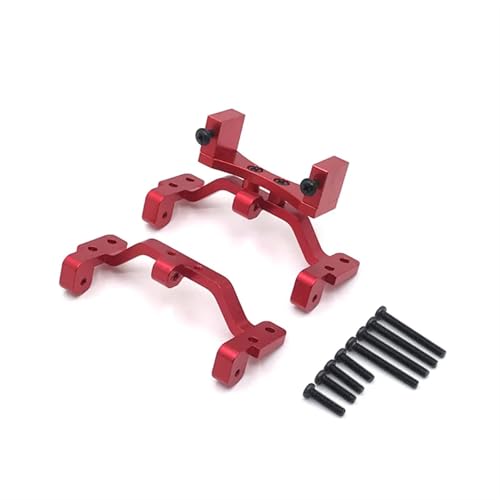 JYYTERD RC Auto Zubehör Für MN Für D90 D91 MN40 MN45 MN96 MN99 Für MN99S 1/12 RC Auto Metall Zugstange Halterung Für Sitz Und Servo Halterung RC Auto Upgrades Teile(Red) von JYYTERD