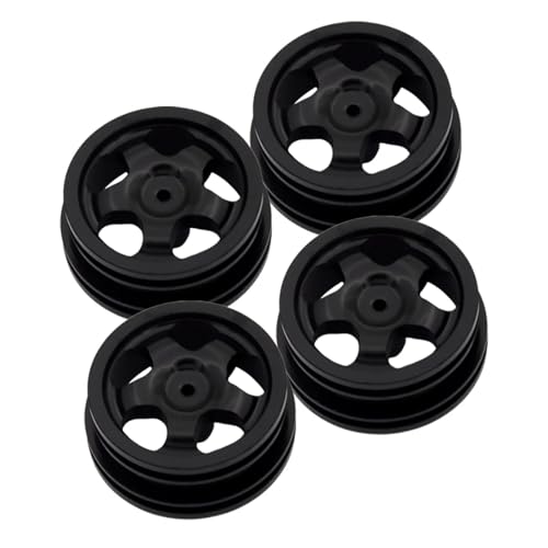 JYYTERD RC Auto Zubehör Für MN78 MN-78 MN 78 MN82 LC79 Für Cherokee 1/12 RC Auto Metall Reifen Hub Felge RC Auto Upgrades Teile Zubehör RC Auto Ersatz DIY Teile(Black) von JYYTERD